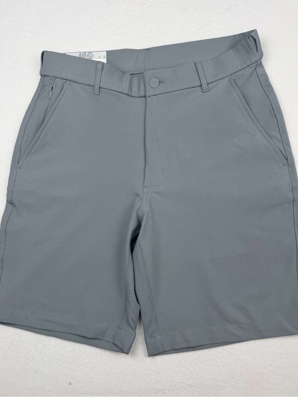 Greg Norman Collection Men’s Grey Stretch Flat Front Shorts